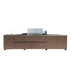 Hoppilif 3.6m Outdoor Kitchen with BeefEater Proline Grill and Sink-OutdoorLux