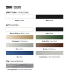 Hoppilif Outdoor Kitchen | L-Shape with On Counter Oven, & Sink – Brillant White (4.2 m x 3m)-OutdoorLux