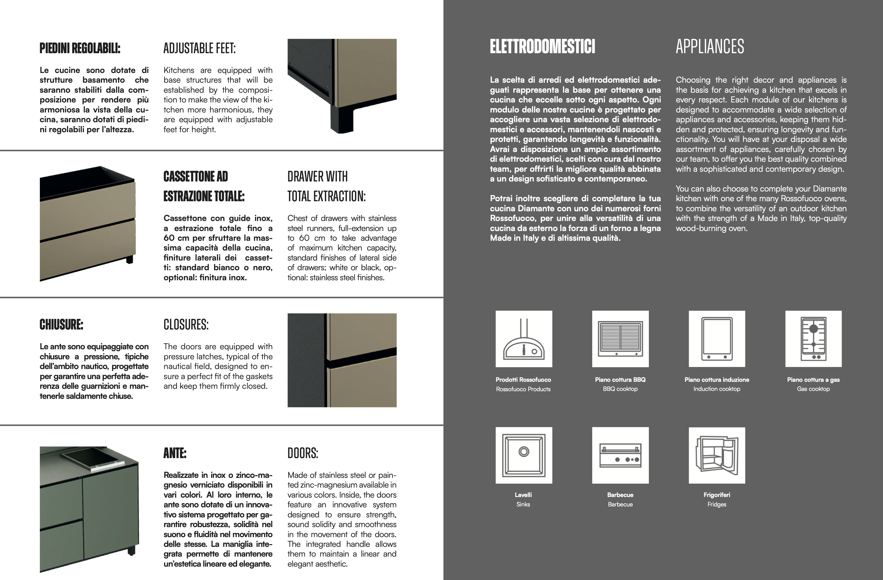 Hoppilif 3.6m Silver Outdoor Kitchen with BeefEater Proline and Sink-OutdoorLux