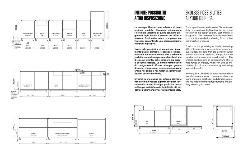 Hoppilif 3.6m Outdoor Kitchen with BeefEater Proline Grill and Sink-OutdoorLux