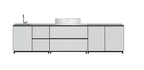 Hoppilif 3.6m Silver Outdoor Kitchen with BeefEater Proline and Sink-OutdoorLux