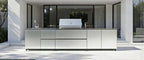 Hoppilif 3.6m Silver Outdoor Kitchen with BeefEater Proline and Sink-OutdoorLux