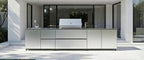 Hoppilif 3.6m Silver Outdoor Kitchen with BeefEater Proline and Sink-OutdoorLux